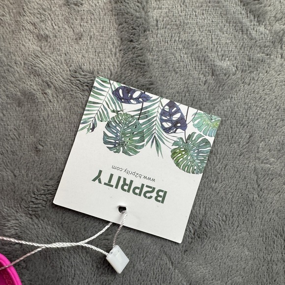 B2prity Swim Dress Womens 2XL Pink Black One Piece Skirted Swimsuit New - Picture 3 of 11